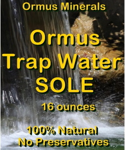 Ormus Minerals -Trap Water Sole