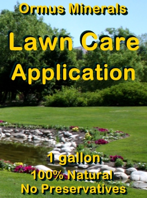 Ormus Minerals -Lawn Care Application