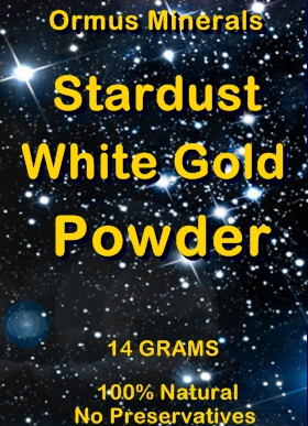 Ormus Minerals -ORMUS Stardust White Gold Powder